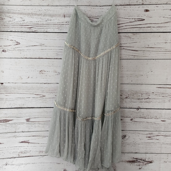 Free People Ella Midi Skirt Size 6/8 - Picture 7 of 9